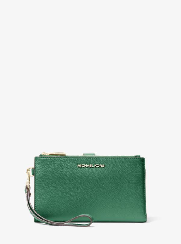 Damske Penazenky Michael Kors Adele Pebbled Leather Smartphone Tmavo Zelene - Doplnky Michael Kors Levně | GSPWZ-2503